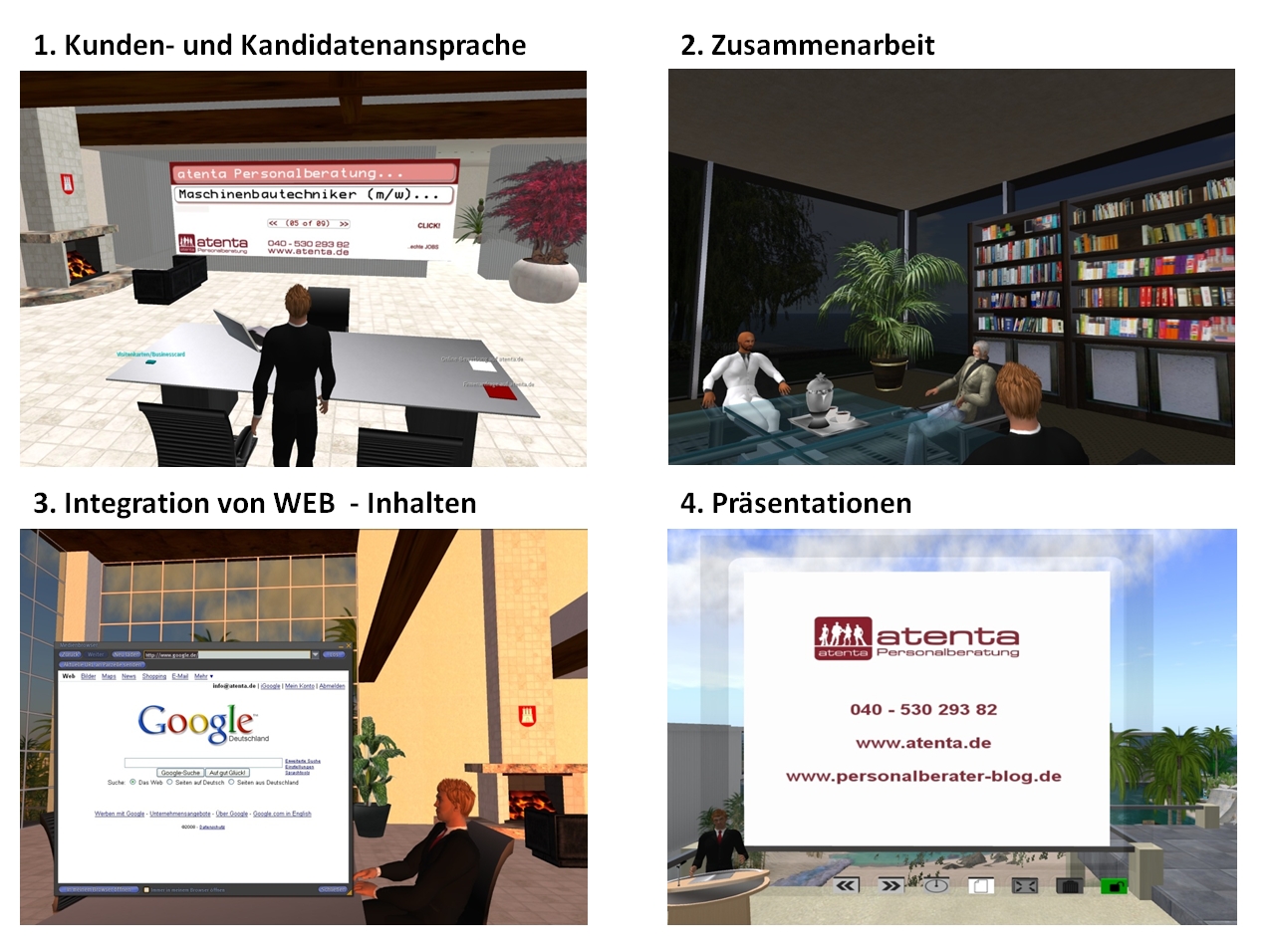 Nutzungsmöglichkeiten des WEB3D