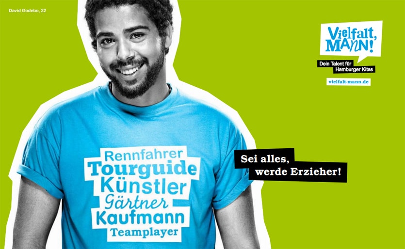 Personalmarketing-Kampagne "Vielfalt, Mann!"