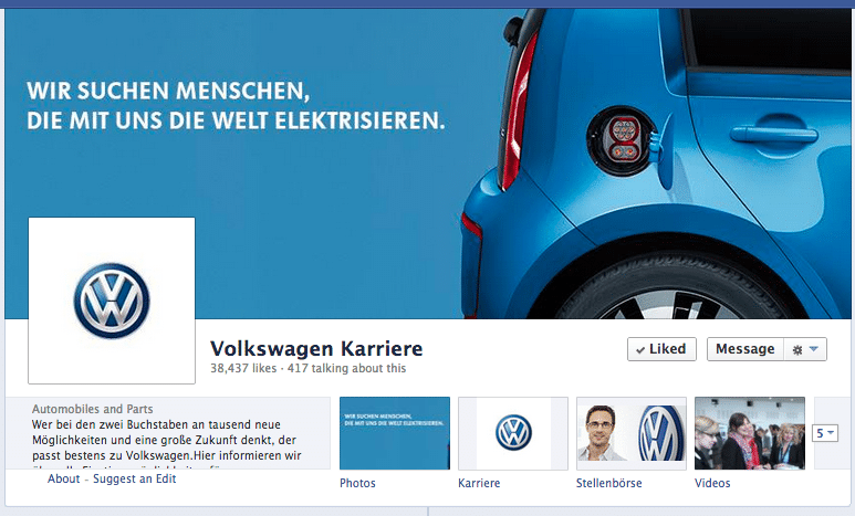 Volkswagen Karriere