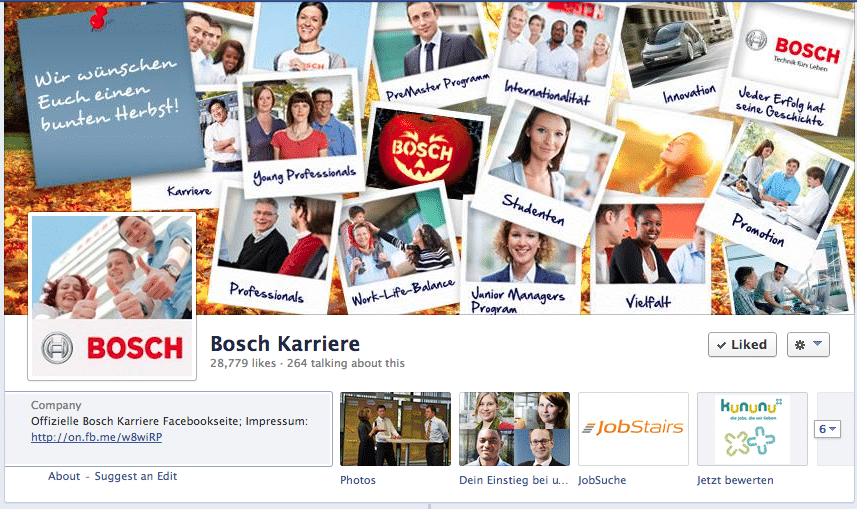 bosch karriereseite karrierepage facebook