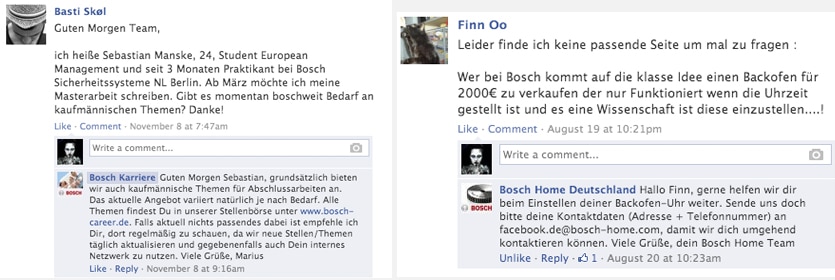 Bosch Karriere Facebook Community Management