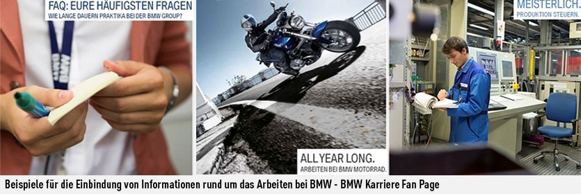 Community Management auf der Karriereseite von BMW