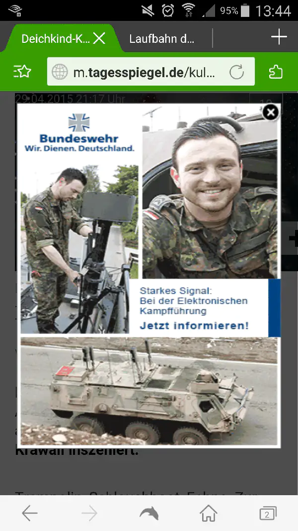 mobile ads der bundeswehr 