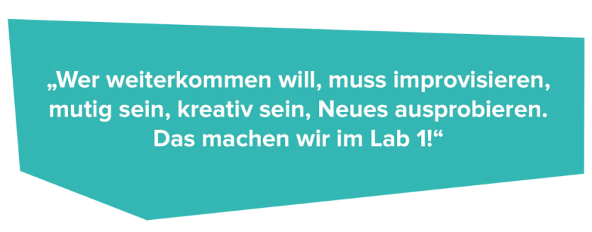 Zitat: Wer weiterkommen will, muss improvisieren