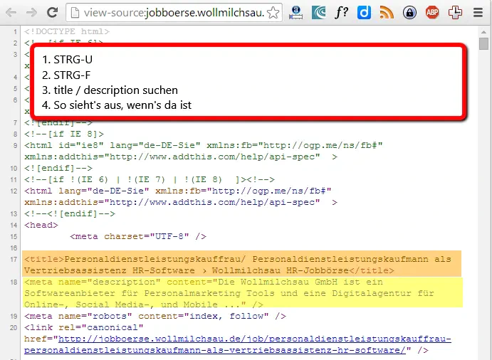 Meta Tags im HR-SEO